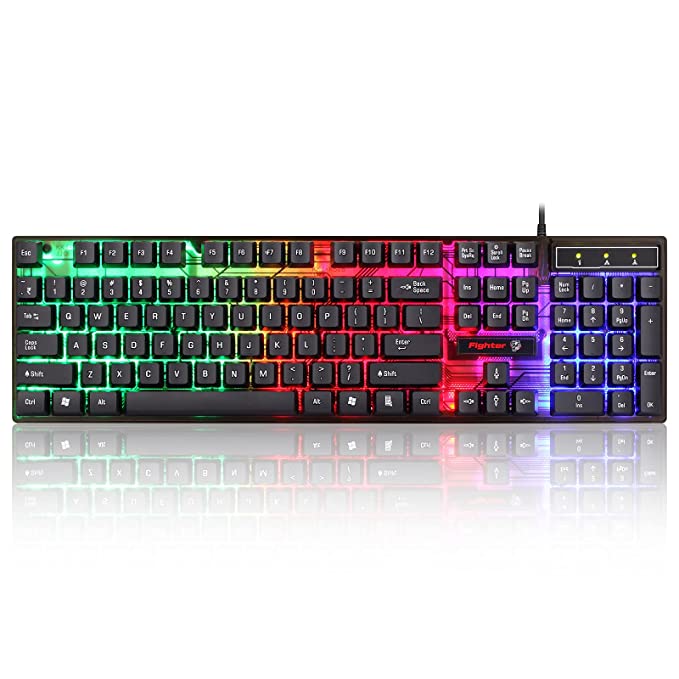 Enter Fighter USB Gaming Rainbow LED Keyboard