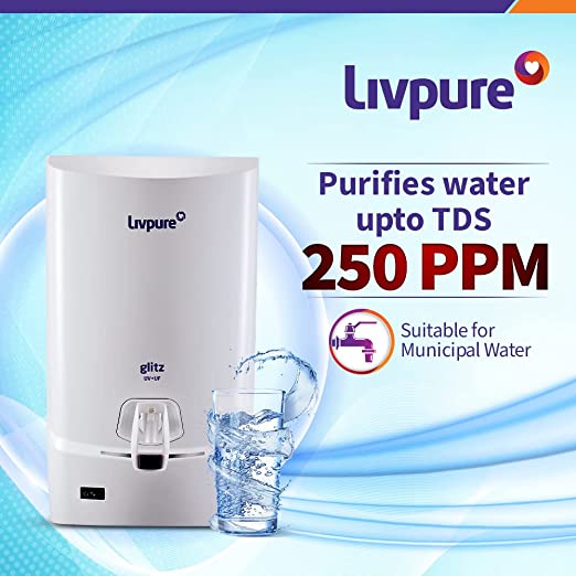 Livpure Glitz DX Pure UV+ Ultrafiltration Water Purifier with 7 L tank capacity