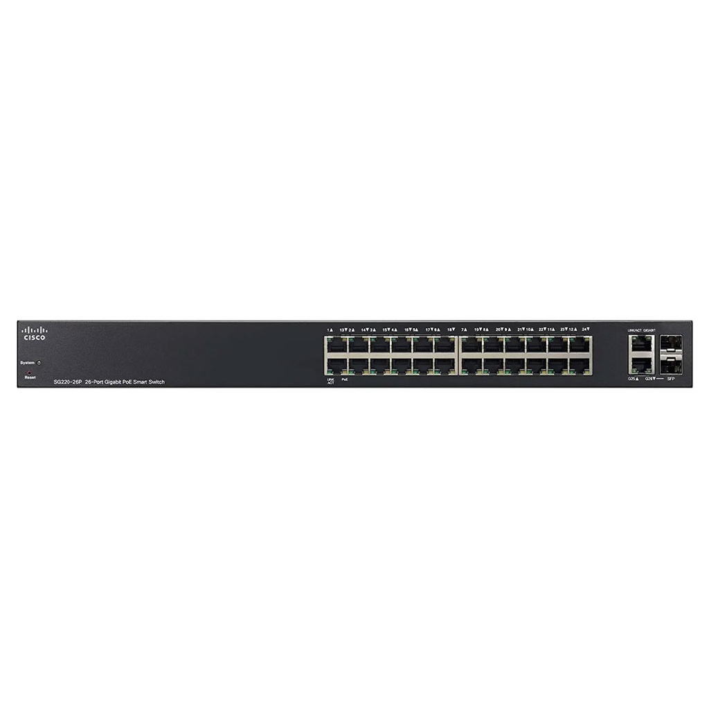 Cisco SG220-26P 26-Port Gigabit POE Smart Switch