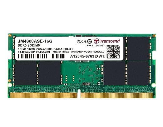 Transcend SO-DIMM Module Laptop Ram 16GB DDR5 4800MHz