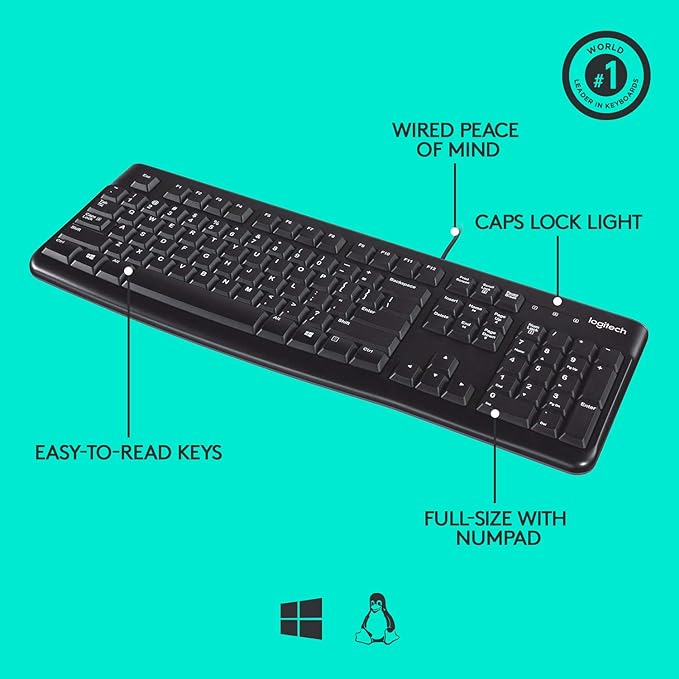 Logitech K120 USB Keyboard