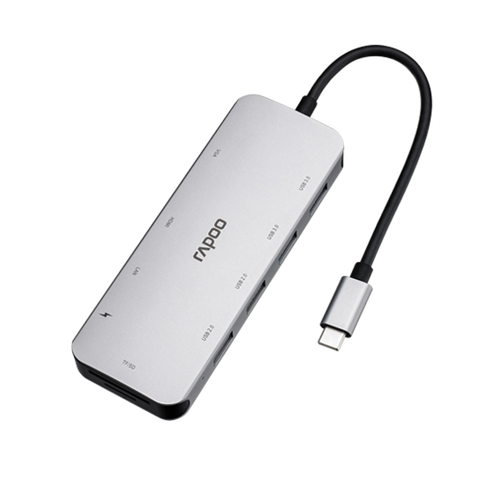 Rapoo XD200C USB-C Multi Function Adapter (10 in1)