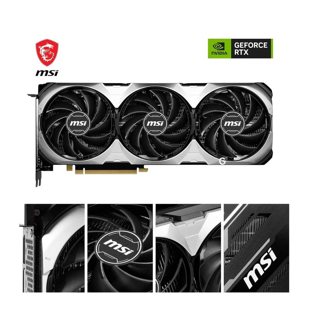 MSI NVIDIA Geforce RTX 4070Ti VENTUS 3X / 12GB / GDDR6X Graphic Card (Triple Fan)