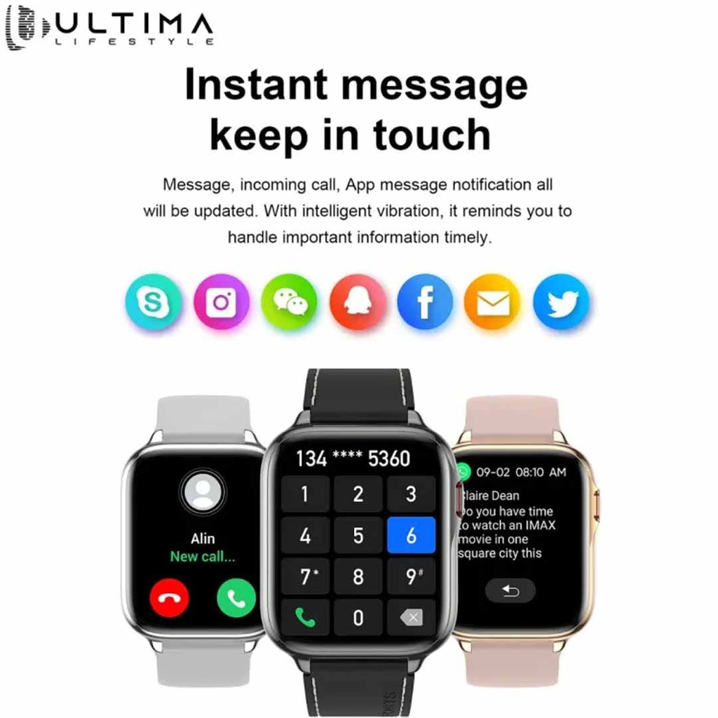 Ultima Nova Smartwatch| Bluetooth calling| 1.69" Retina Display | 3ATM Waterproof | 100+ Sports Mode