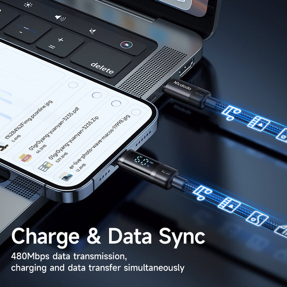 Mcdodo Digital Display PD36W Type-c to Lightning Data Cable (CA-521)