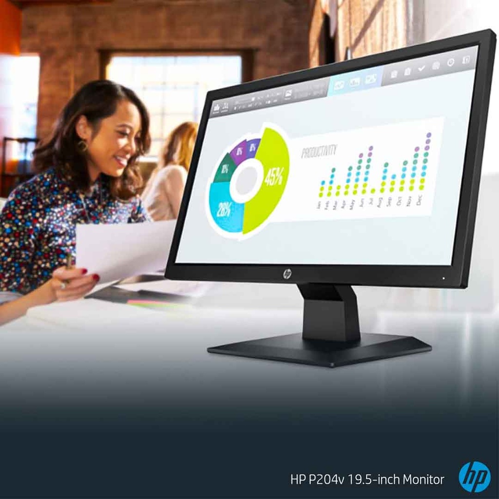 HP 19.5" LED Monitor (P204v )