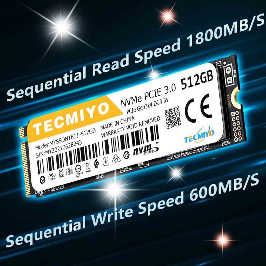 Tecmiyo 128gb M.2 NVMe SSD