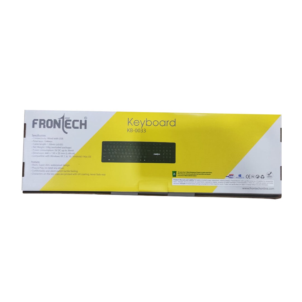 Frontech KB-0033 USB Wired Keyboard ( Nepali + English)