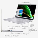 Acer Swift X (SFX14-41G-R03F) AMD Ryzen 7 5700U/16GB/1024GB SSD/4GB GDDR6 GTX 1650/14" FHD IPS/Windows 11 Notebook