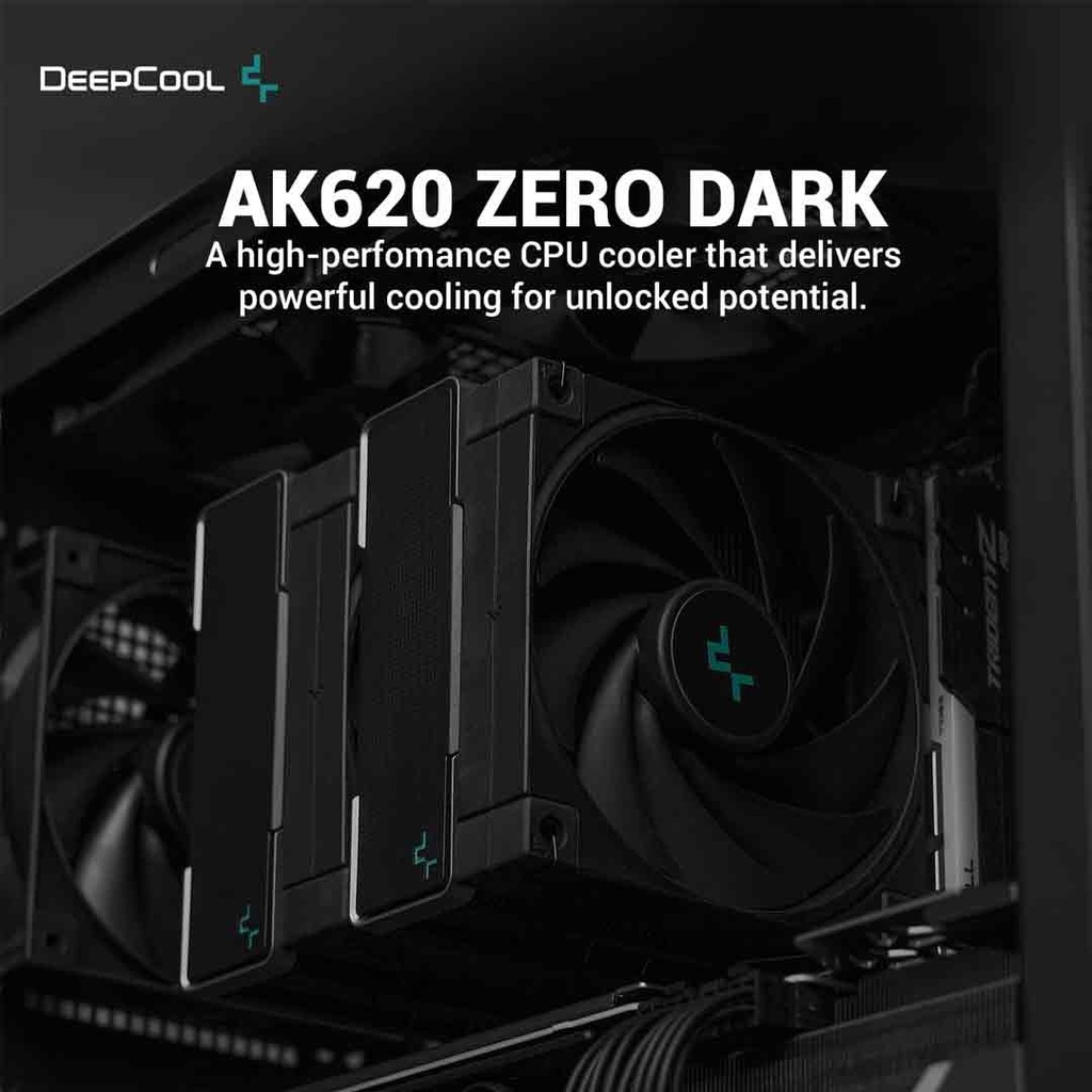 DeepCool AK620 Zero Dark CPU Cooler Dual-Tower Design
