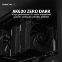 DeepCool AK620 Zero Dark CPU Cooler Dual-Tower Design