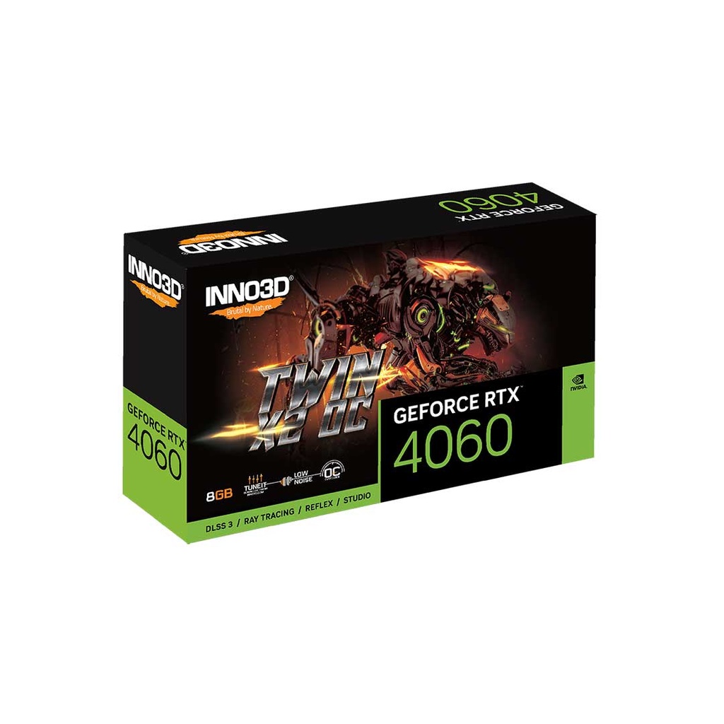 INNO3D NVIDIA GeForce RTX 4060 8GB GDDR6 TWIN X2 OC Graphic Card