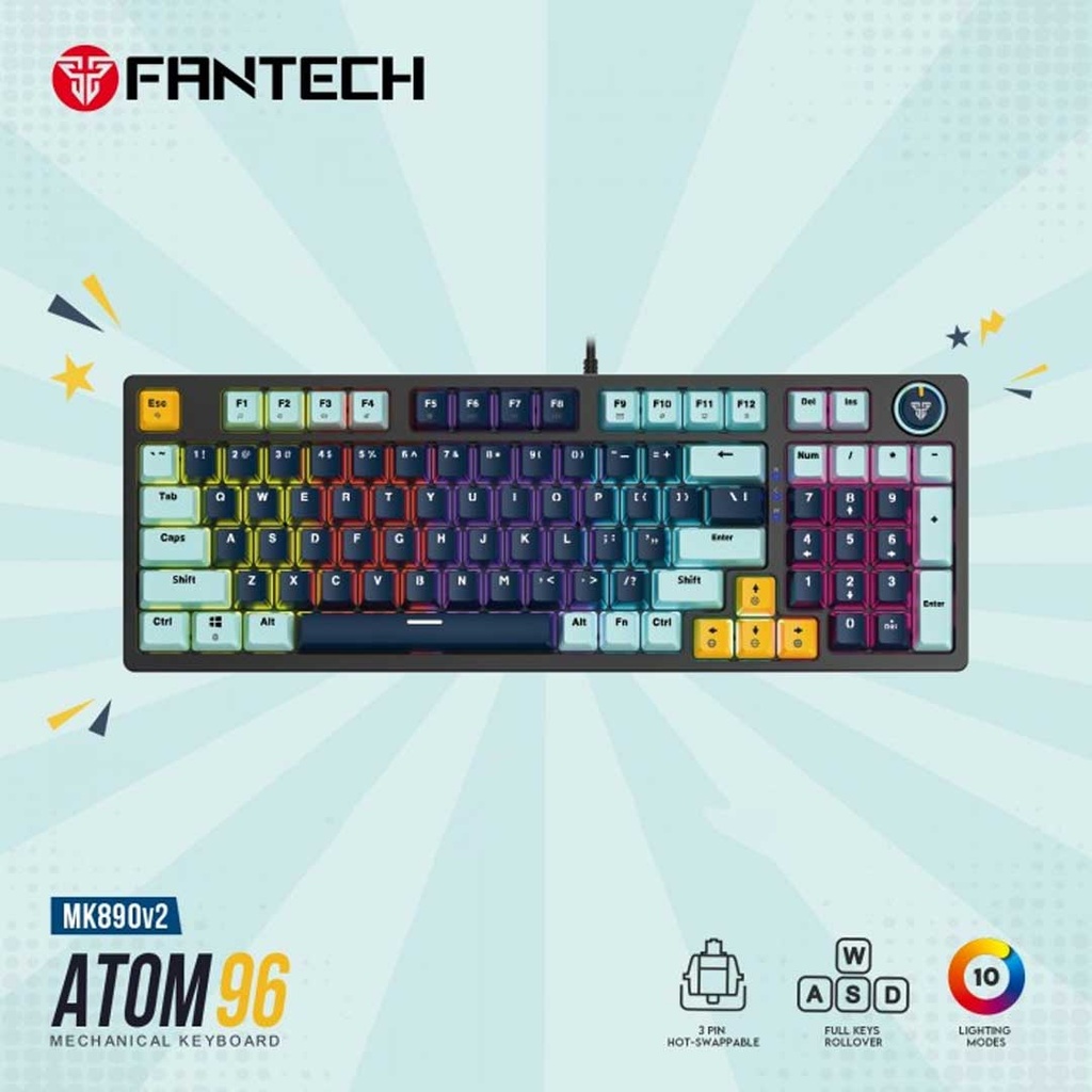 Fantech ATOM 96 Mk890v2v  Mechanical Keyboard