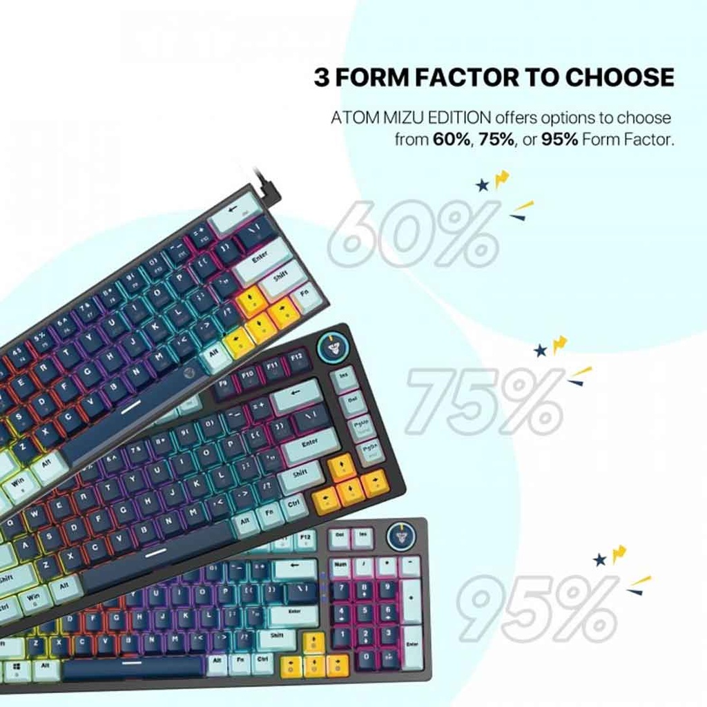 Fantech ATOM 96 Mk890v2v  Mechanical Keyboard