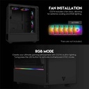 Fantech CG74 RGB Middle Tower Gaming Computer Case