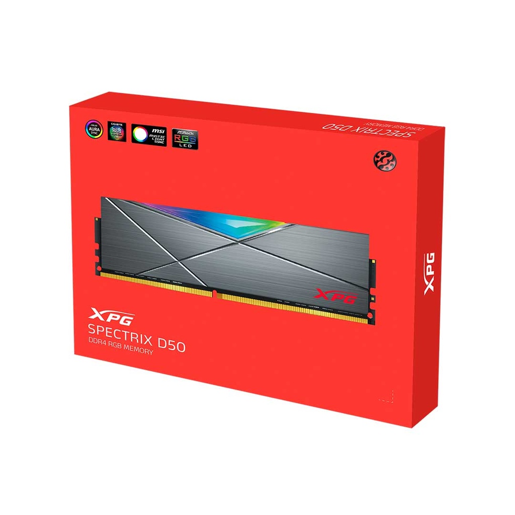 Adata XPG Spectrix D50G Gaming RAM 16GB DDR4 RGB (3600Mhz)