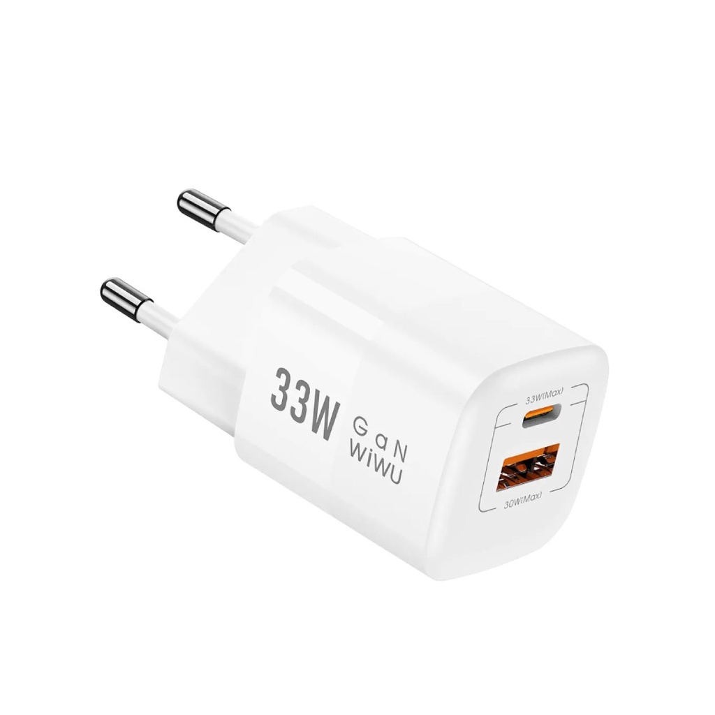 Wiwu Nano Wi-U008 GaN PD+QC Fast Charger 33W