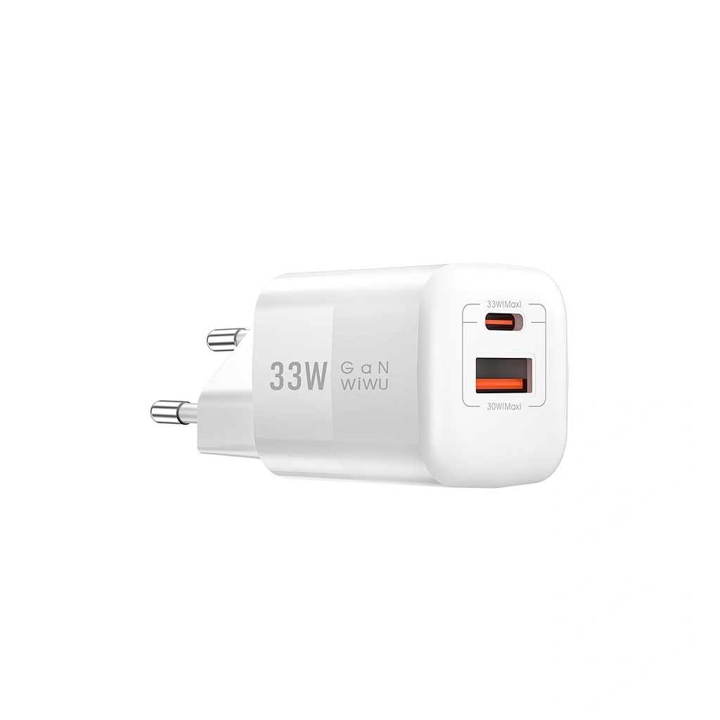 Wiwu Nano Wi-U008 GaN PD+QC Fast Charger 33W