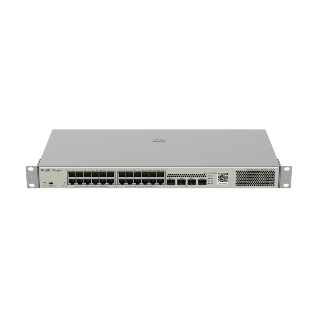 Ruijie Reyee RG-NBS3100-24GT4SFP-P, 28-Port Gigabit Layer 2 Cloud Managed PoE Switch