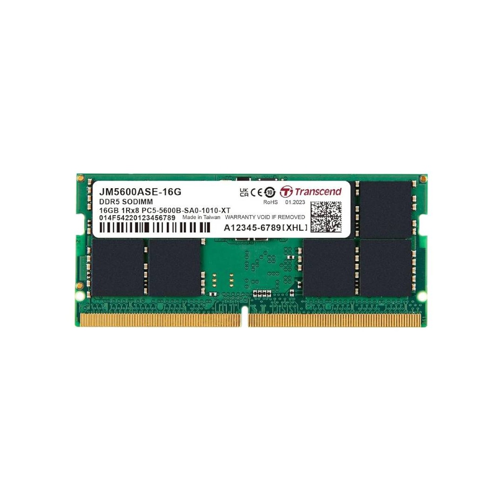 Transcend Laptop Ram 16GB DDR5 5600Mhz (JM5600ASE-16G)