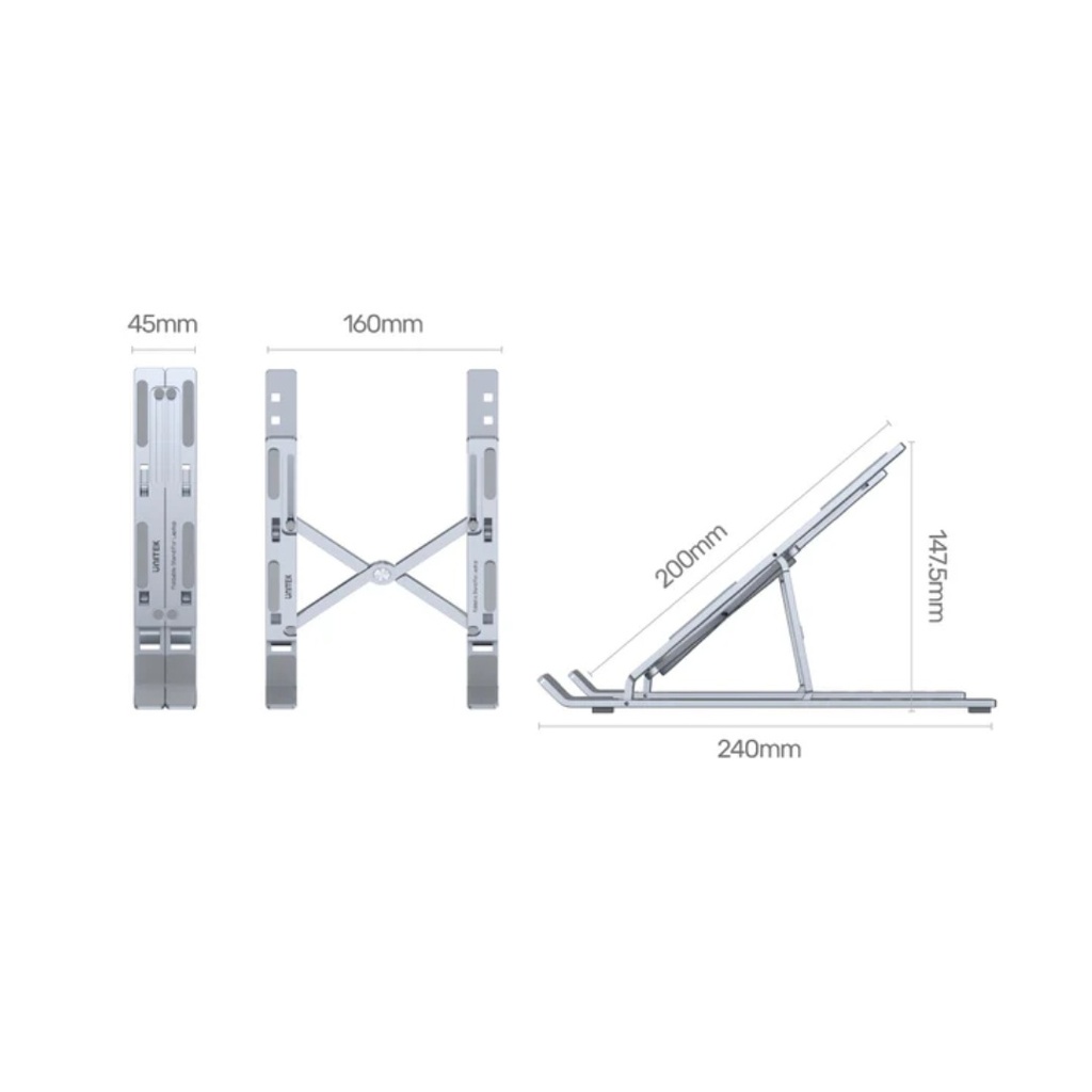 UNITEK OT155SL Mechanical Foldable Laptop Stand