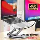 UNITEK D1109A USB-C Laptop Docking Station Stand with 360 Rotating Base