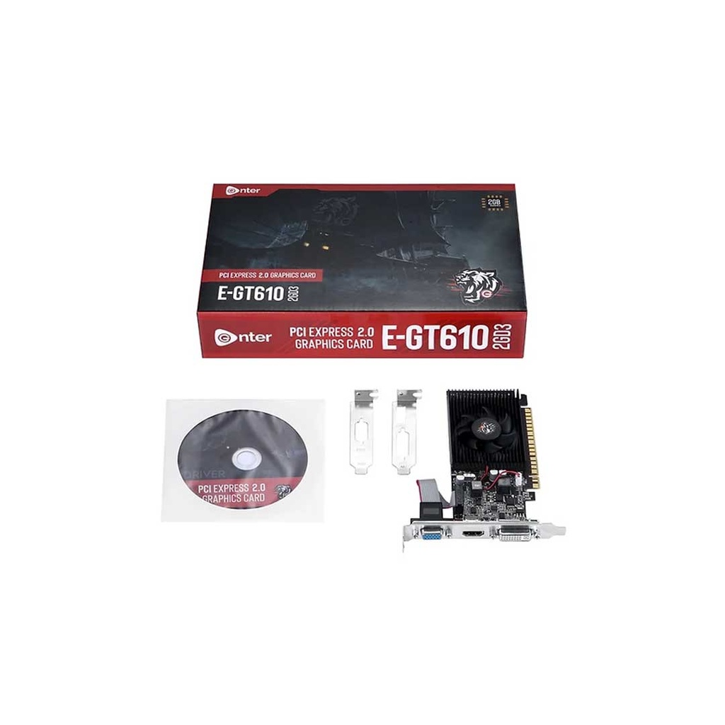 Enter E-GT610 / 2gb /DDR3 Graphic Card (Single Fan)