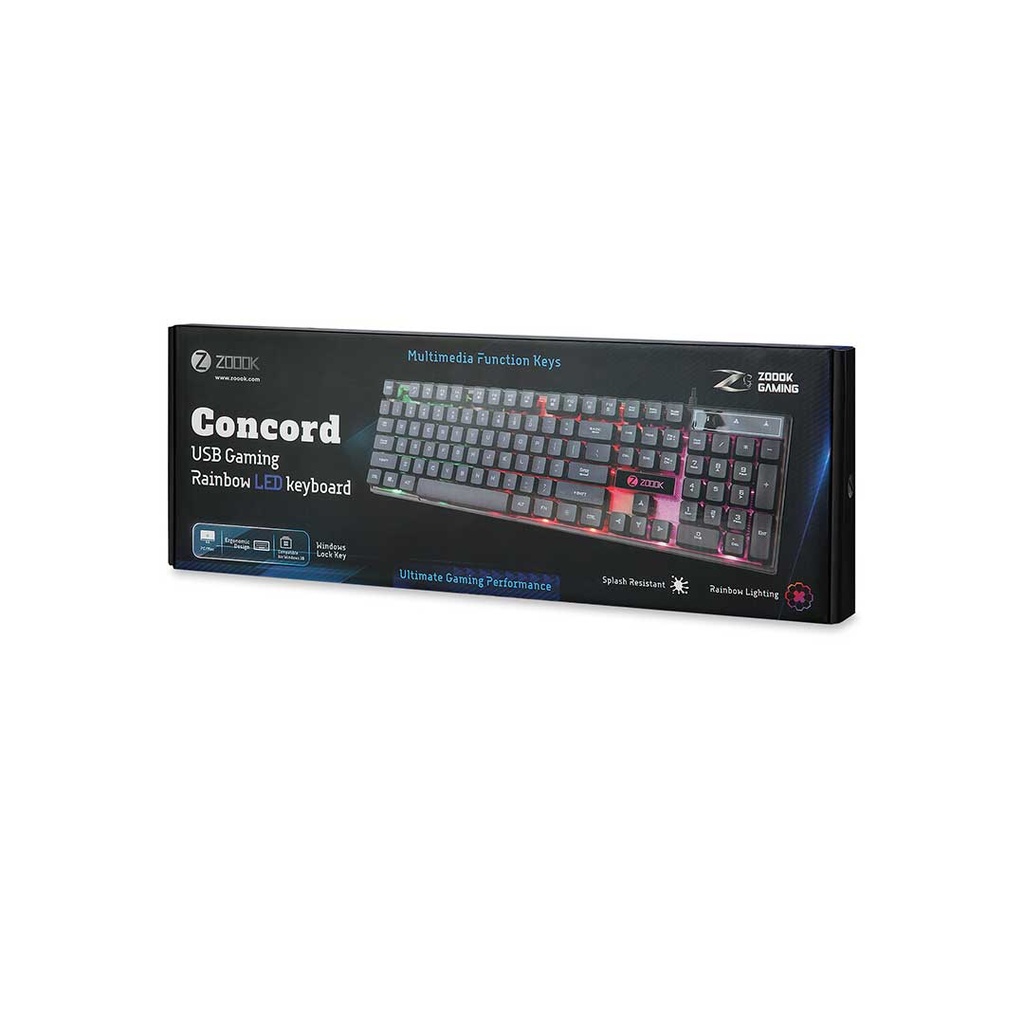 Zoook Concord USB Gaming Rainbow Keyboard