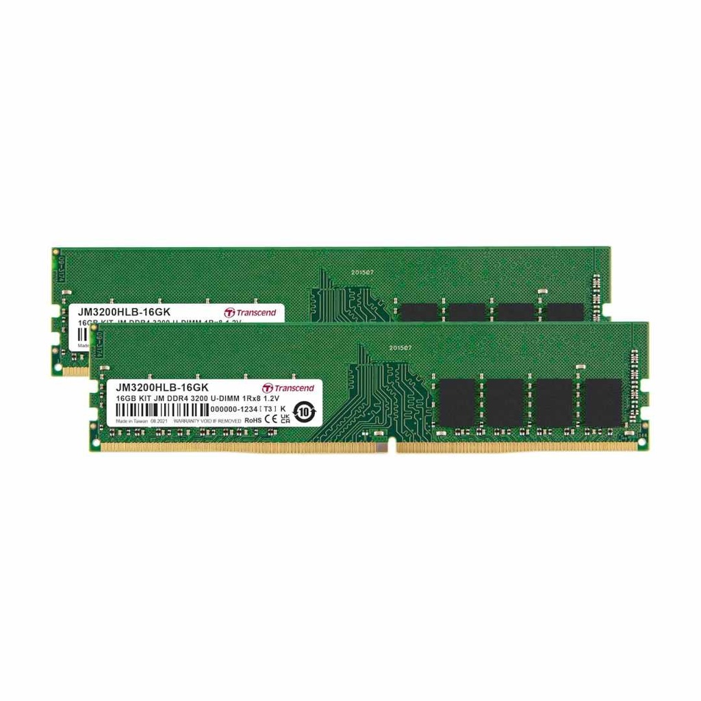 Transcend Desktop Ram 16GB DDR4 (3200Mhz)