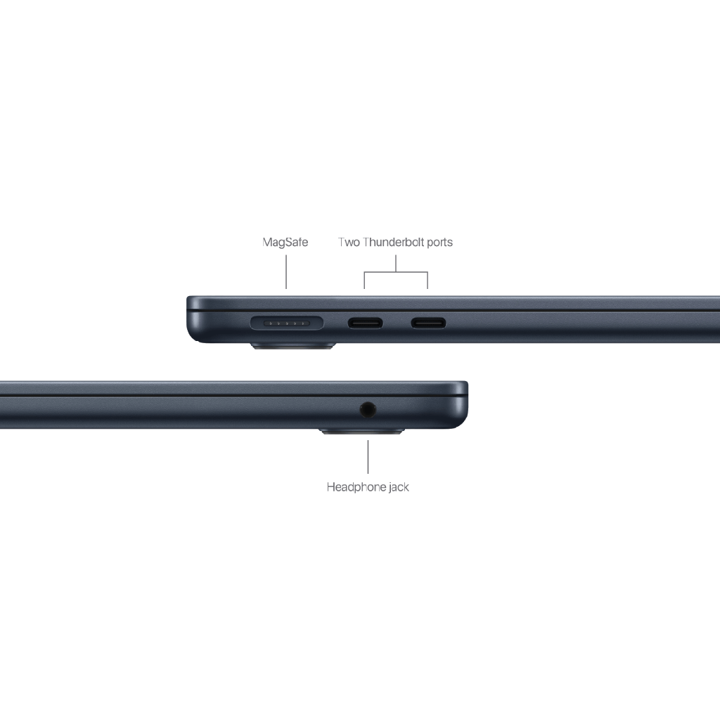 Apple MacBook Air M2 13-Inch | 8-Core CPU | 8-Core GPU | 16GB Unified Memory | 256GB SSD | Space Gray l 2-Year Authorized Warranty & 1-Year Breakage Insurance