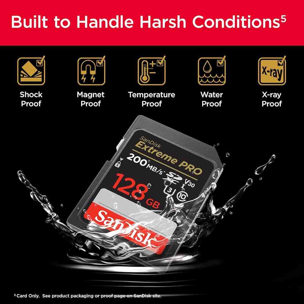 SanDisk Extreme Pro SDXC UHS-I SD Card (Up to 200Mb/s)