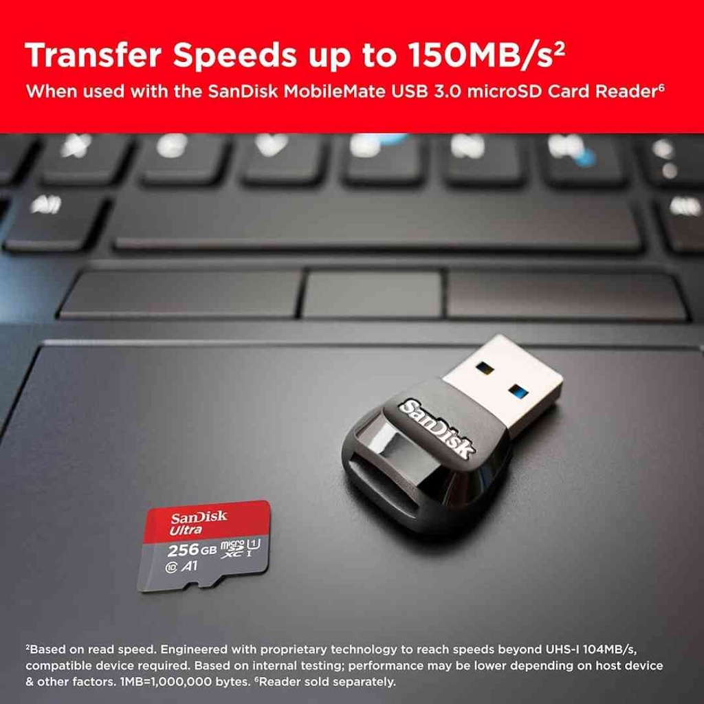 SanDisk Ultra MicroSDXC™ UHS-I Card 256GB (Up to 150MB/s)