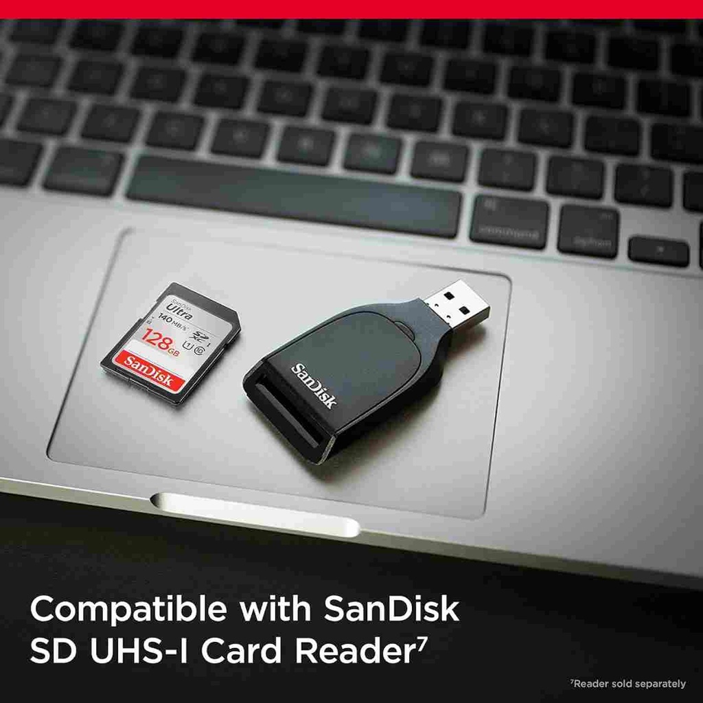 SanDisk Ultra SDXC™ UHS-I Card (Up to 140MB/s) (128GB)