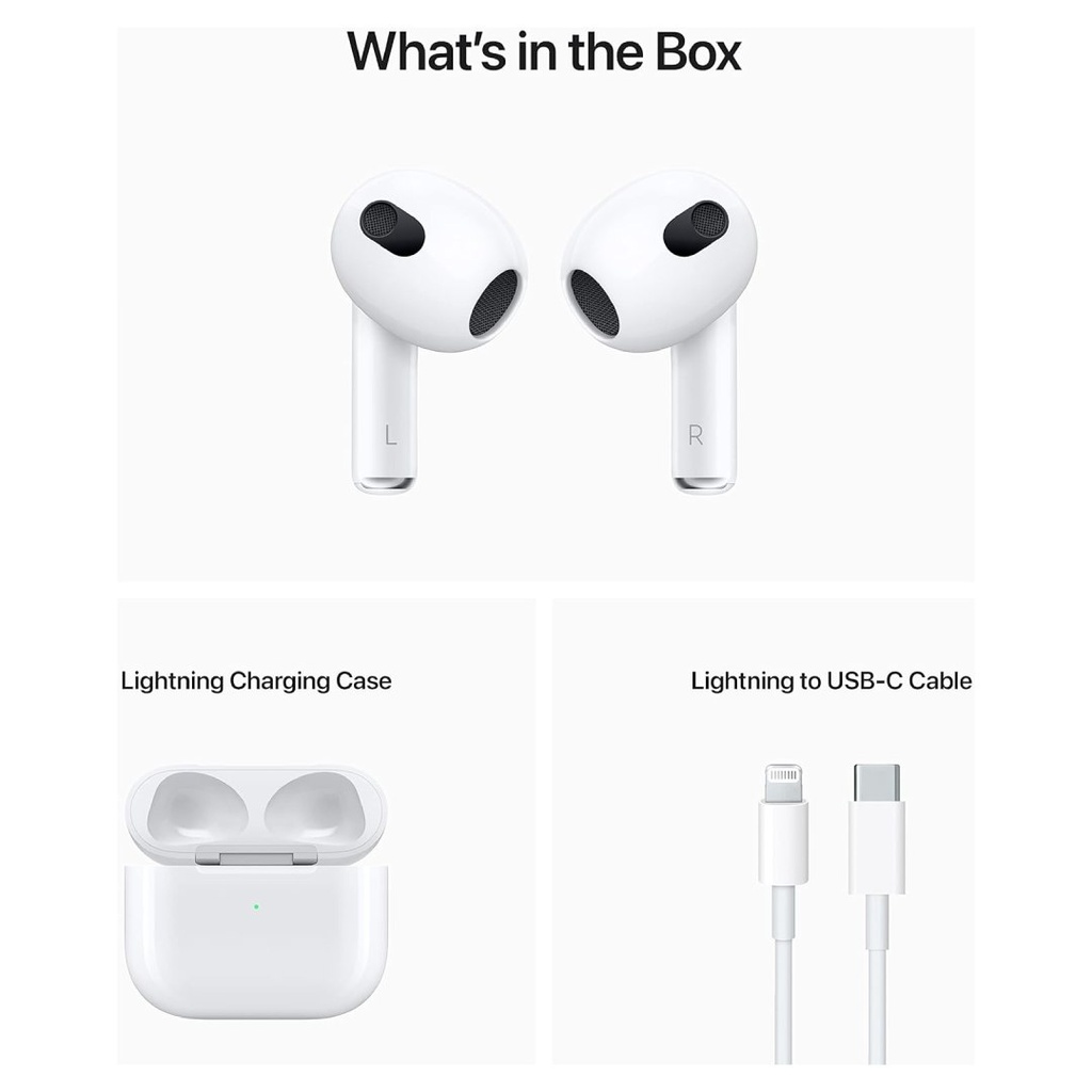 Apple AirPods (3rd Generation) with Lightning Charging Case