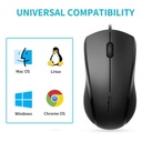 Rapoo N1200 Silent Wired Optical Mouse 1000 DPI