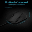 Rapoo N1200 Silent Wired Optical Mouse 1000 DPI