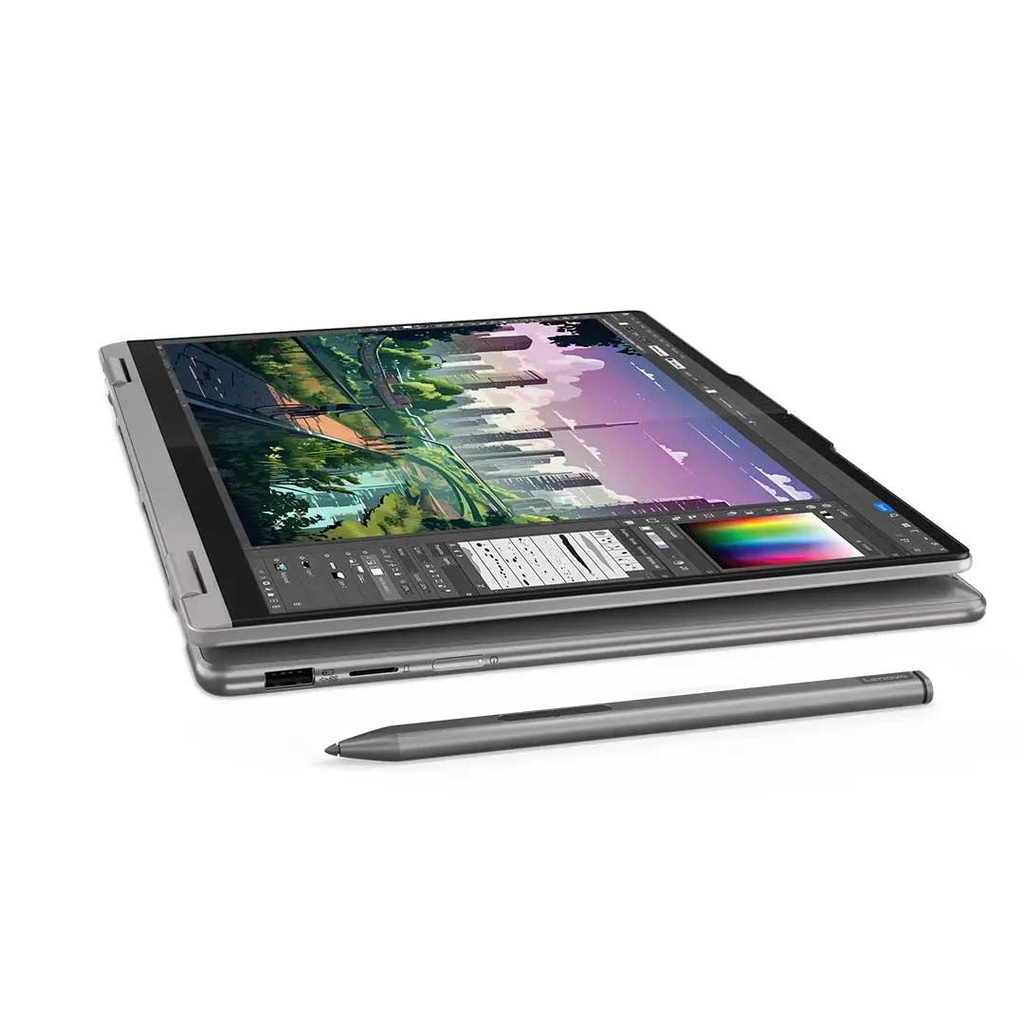 Lenovo Yoga 7 2-in-1 16AHP9 Ryzen 5 8640HS | 8GB RAM | 512GB SSD | AMD Radeon Graphics | 16" WUXGA IPS 360° Touch Screen | Fingerprint | Backlit Keyboard | Windows 11 Laptop | Arctic Grey | 1 Year Warranty