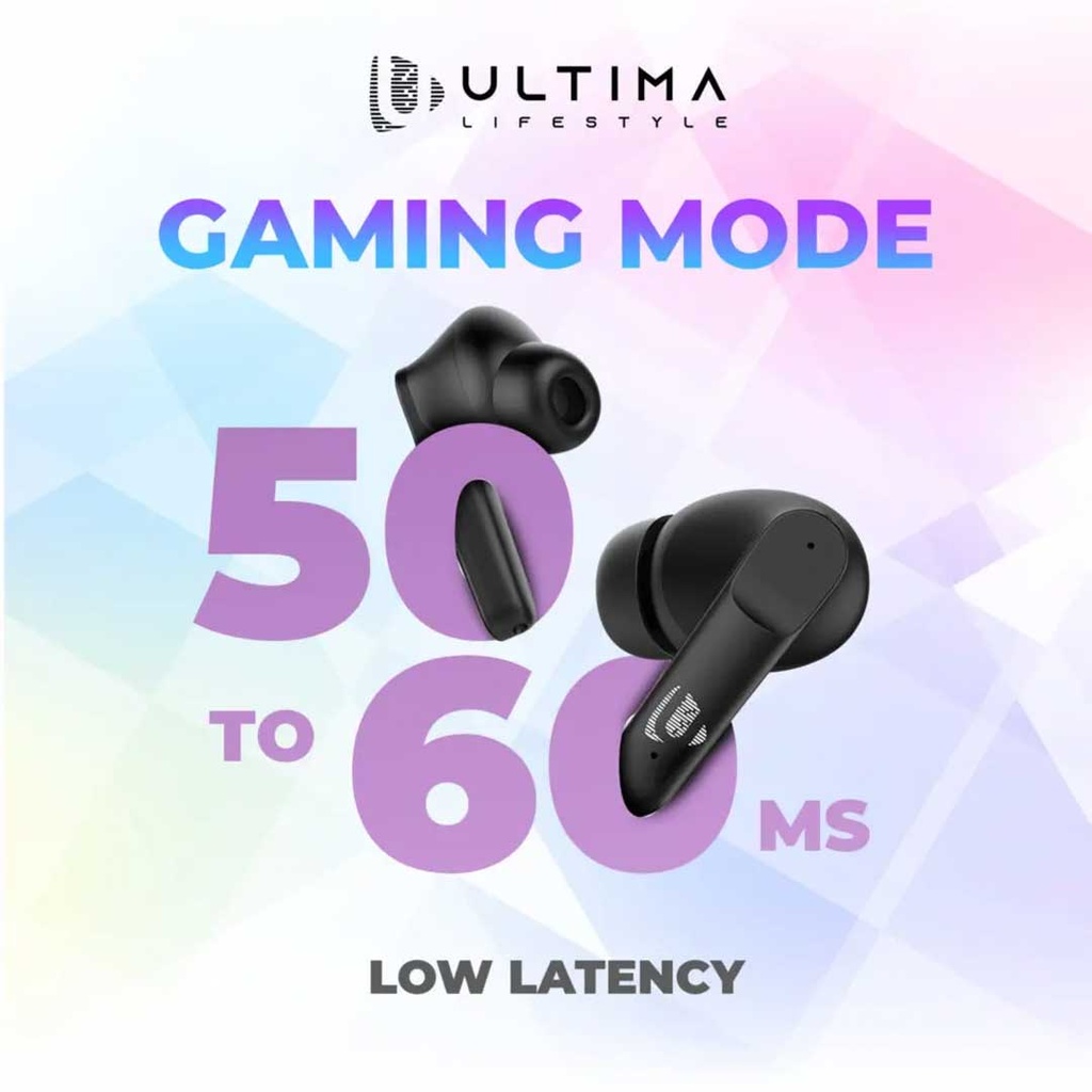 Ultima Atom 520 Pro Earbuds With 45Hrs Playback | ASAP Charging | 13MM Drivers | IPX5 Sweat Proof | ENC Noise Cancellation Wireless Earbuds