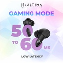 Ultima Atom 520 Pro Earbuds With 45Hrs Playback | ASAP Charging | 13MM Drivers | IPX5 Sweat Proof | ENC Noise Cancellation Wireless Earbuds