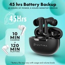 Ultima Boom 181 Wireless Earbuds With 45 Hours Combined Playtime | Active Noise  Cancellation