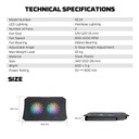 Fantech NC14 RGB Cooling Pad with Phone Holder