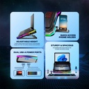 Fantech NC22 RGB Cooling Pad with Adjustable Fan Speed & Phone Holder