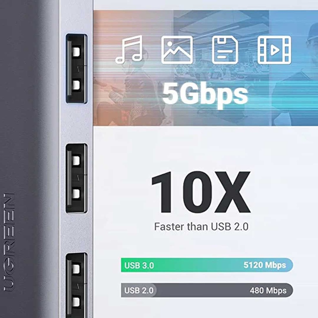 UGREEN 4-Port USB 3.0 Hub (CM219)