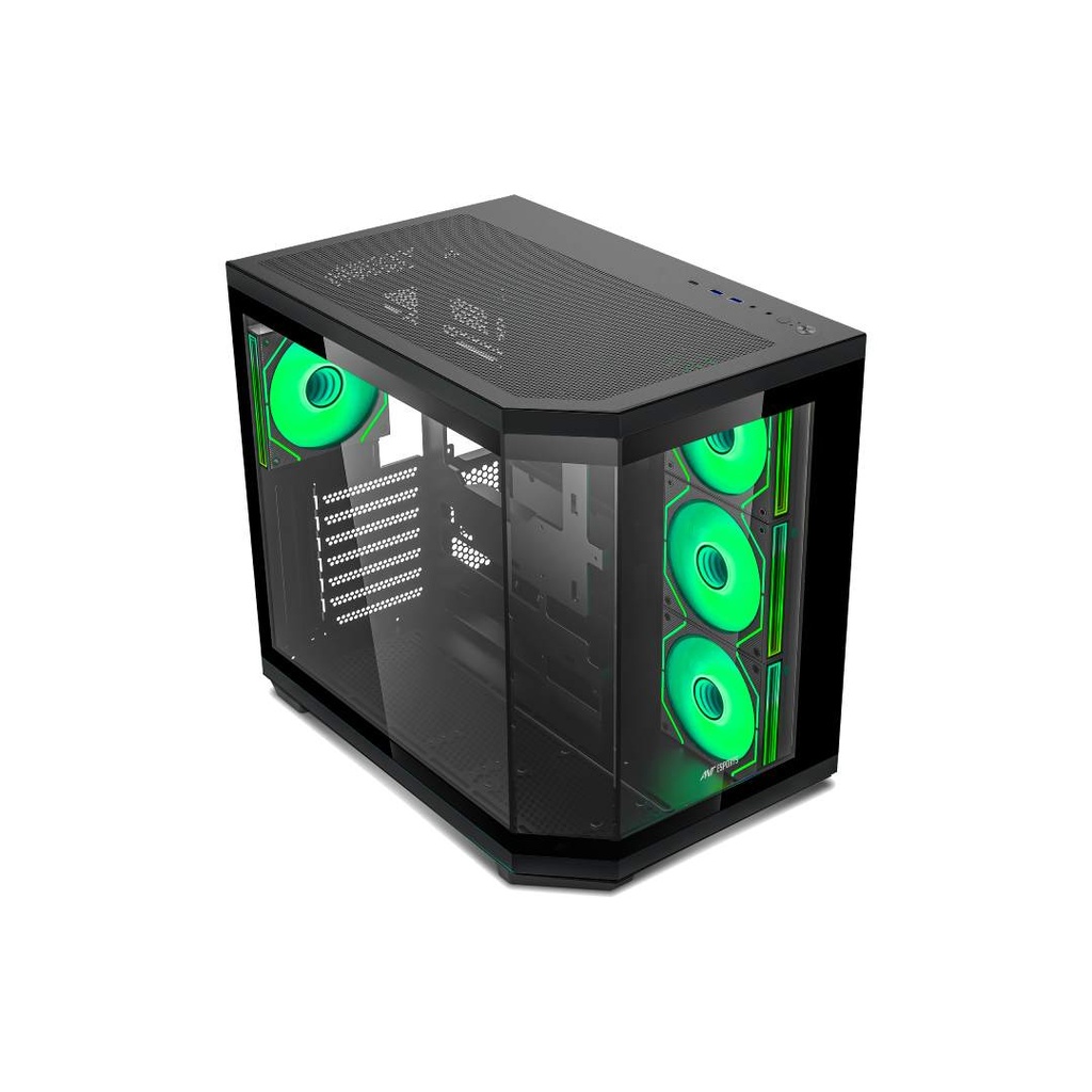 ANT Esports Crystal X11 ARGB (ATX) Mid Tower Gaming Case (Black)