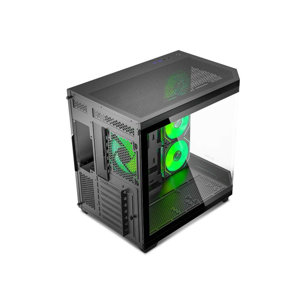 ANT Esports Crystal X11 ARGB (ATX) Mid Tower Gaming Case (Black)