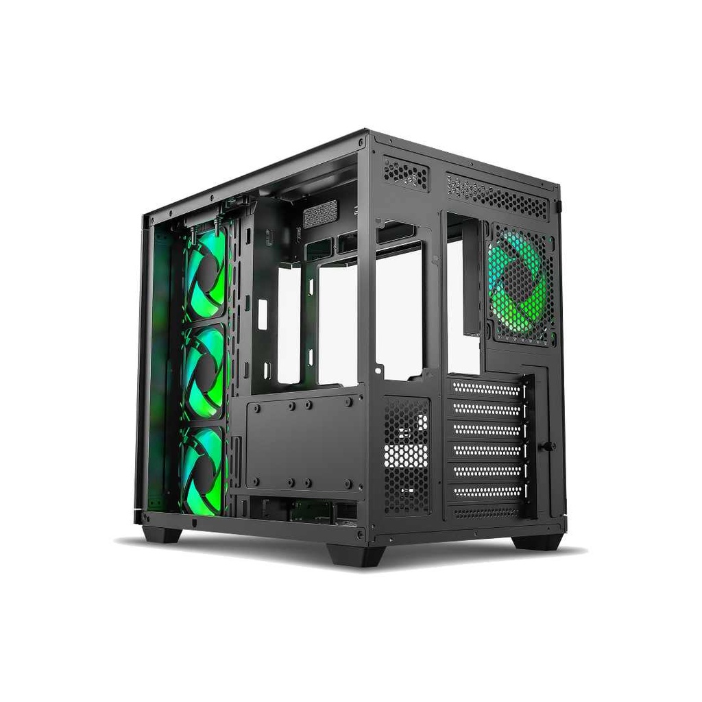 ANT Esports Crystal X11 ARGB (ATX) Mid Tower Gaming Case (Black)