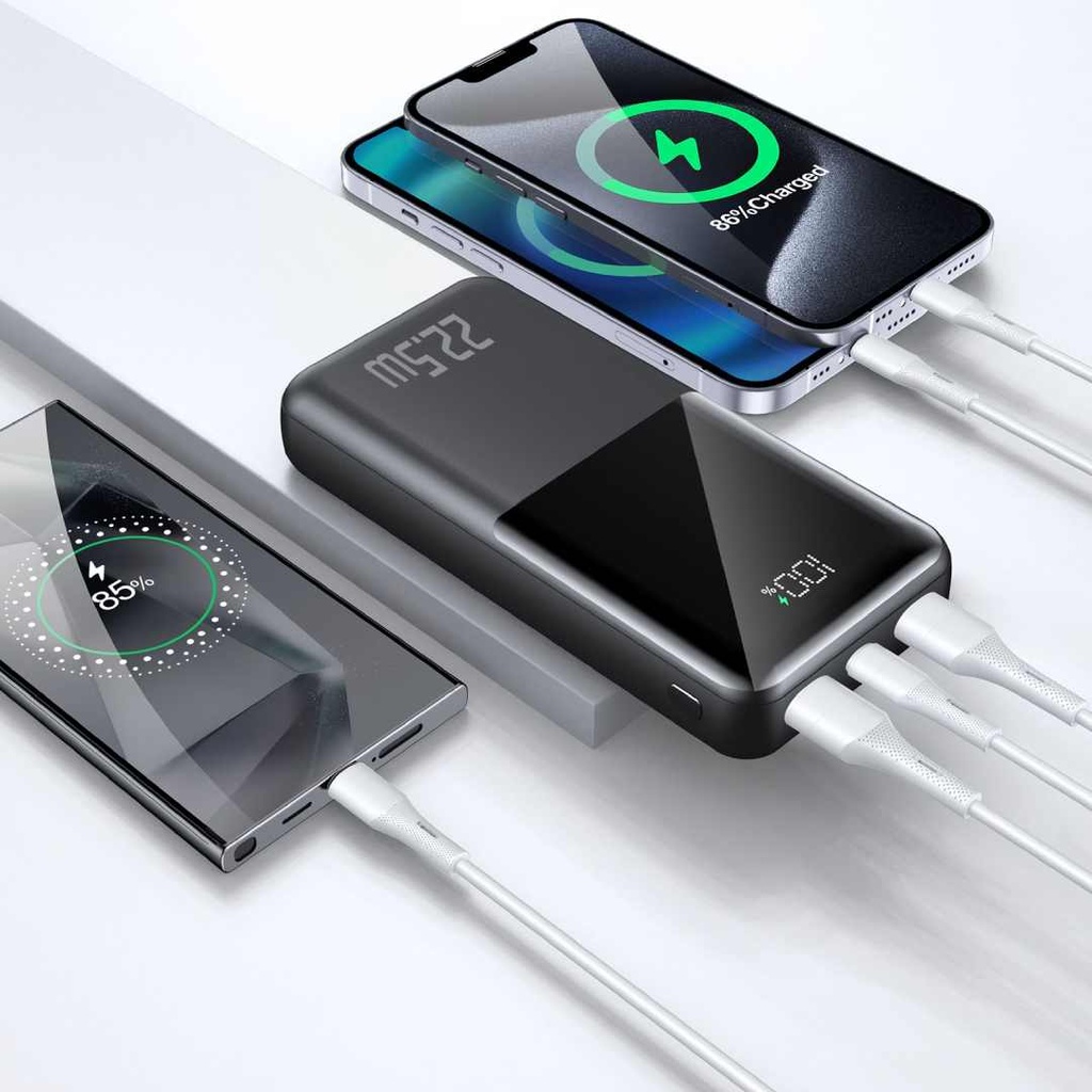 Trusmi PB03-013 20000mAh 22.5W Digital Fast Charging Power Bank (Black)