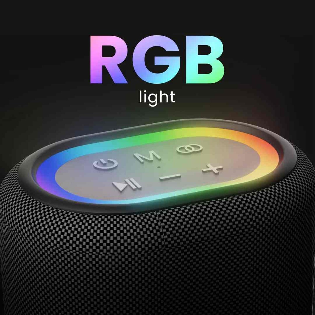 HiFuture VOCALIST 100 Portable RGB Bluetooth Speaker With Wireless Microphone (25W 3600mAh)
