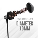 HiFuture Mi5 Type-C Premium Quality Wired Earphones (Black)