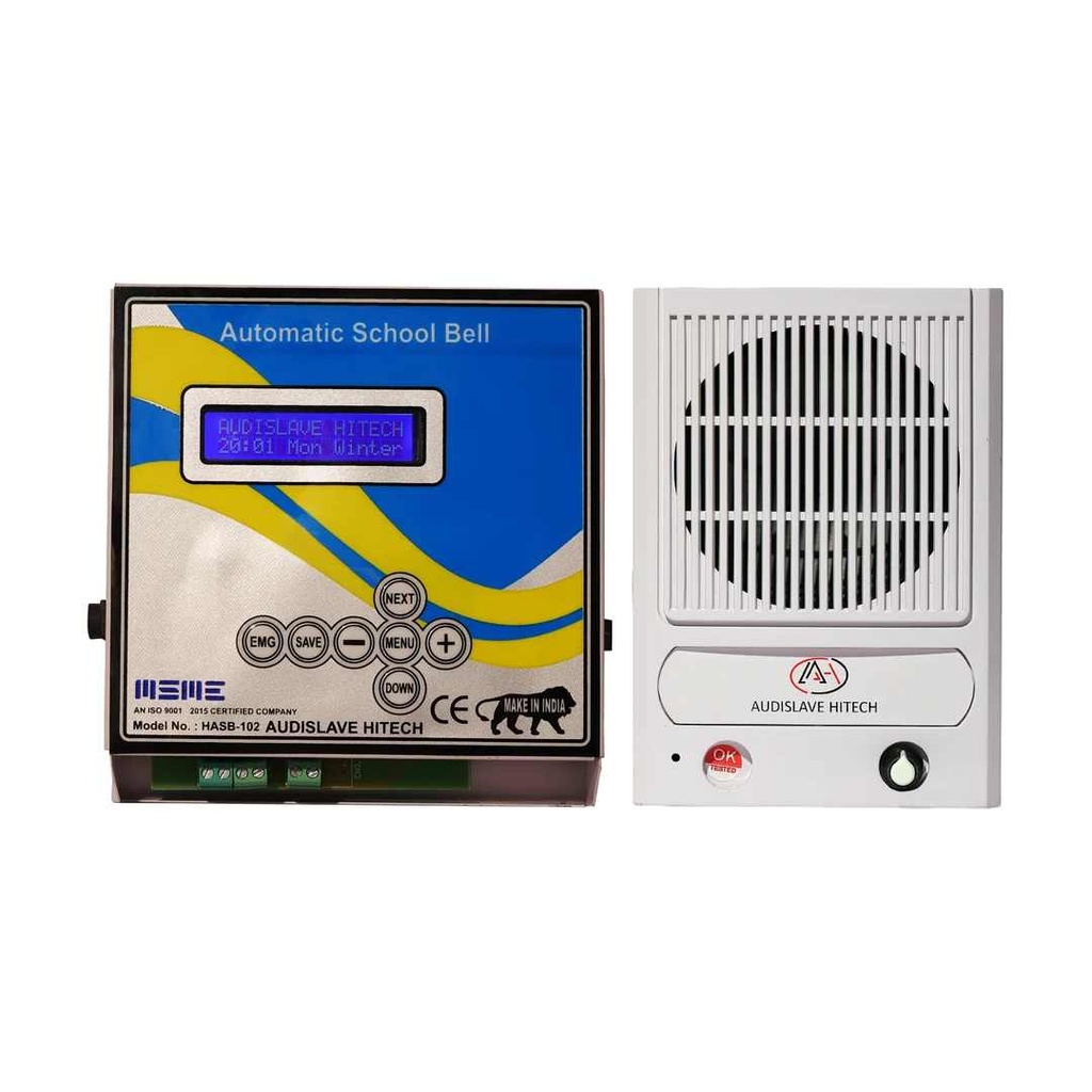 Automatic School Bells HASB-102 AudiSlave Hitech (Timer with Bluetooth)